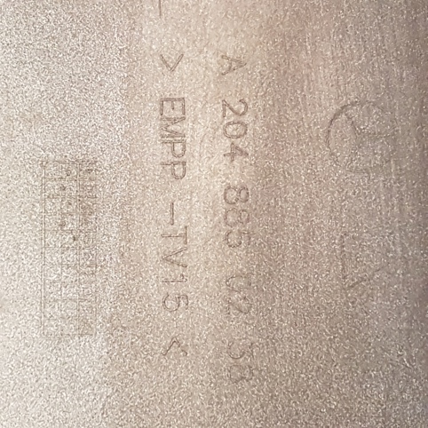 سپر عقب یک سمت اگزوز مرسدس بنز W204 اصلی