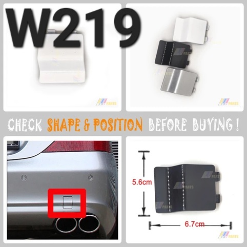 درپوش سپر عقب مرسدس بنز W219 اصلی