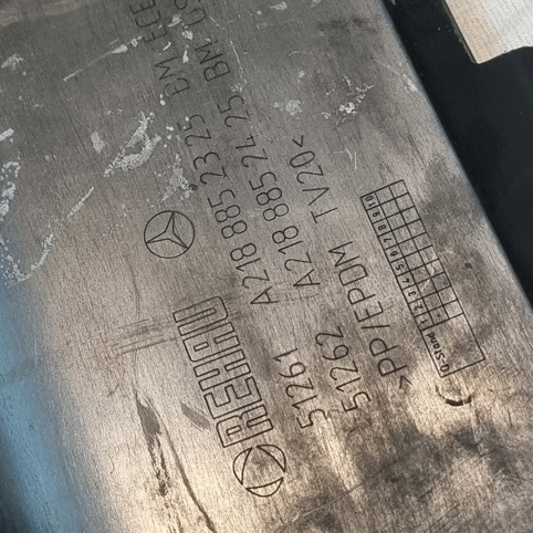 دیفیوزر سپر عقب مرسدس بنز W218 CLS AMG اصلی