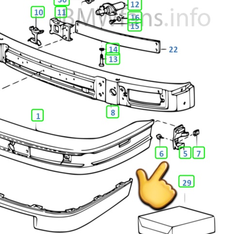 تک کشویی سپر جلو بی ام و E30